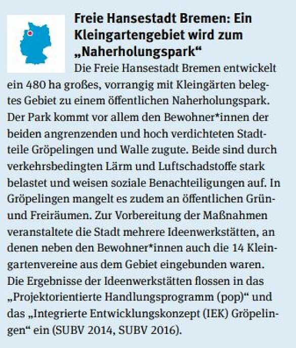 Gemeinsam planen für eine gesunde Stadt – Empfehlungen für die Praxis