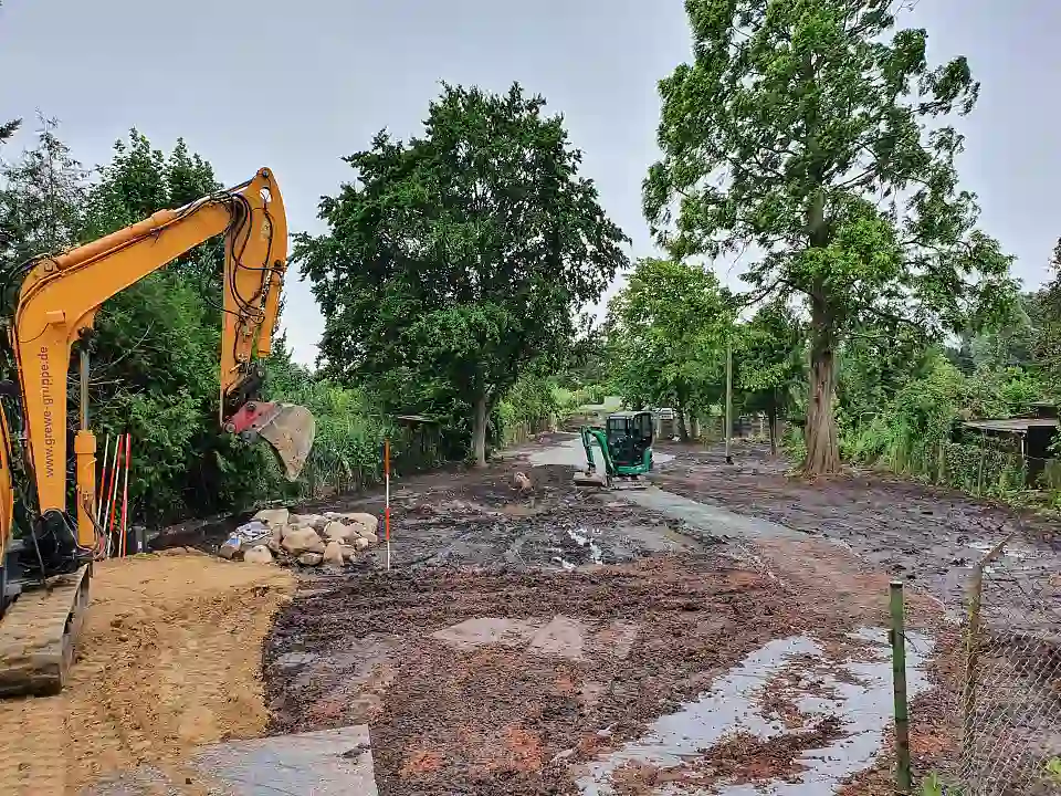 Die Bauarbeiten beginnen