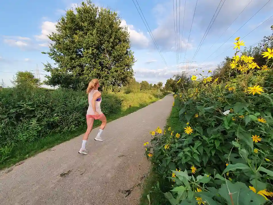 Joggen auf dem 5-km langen Rundweg