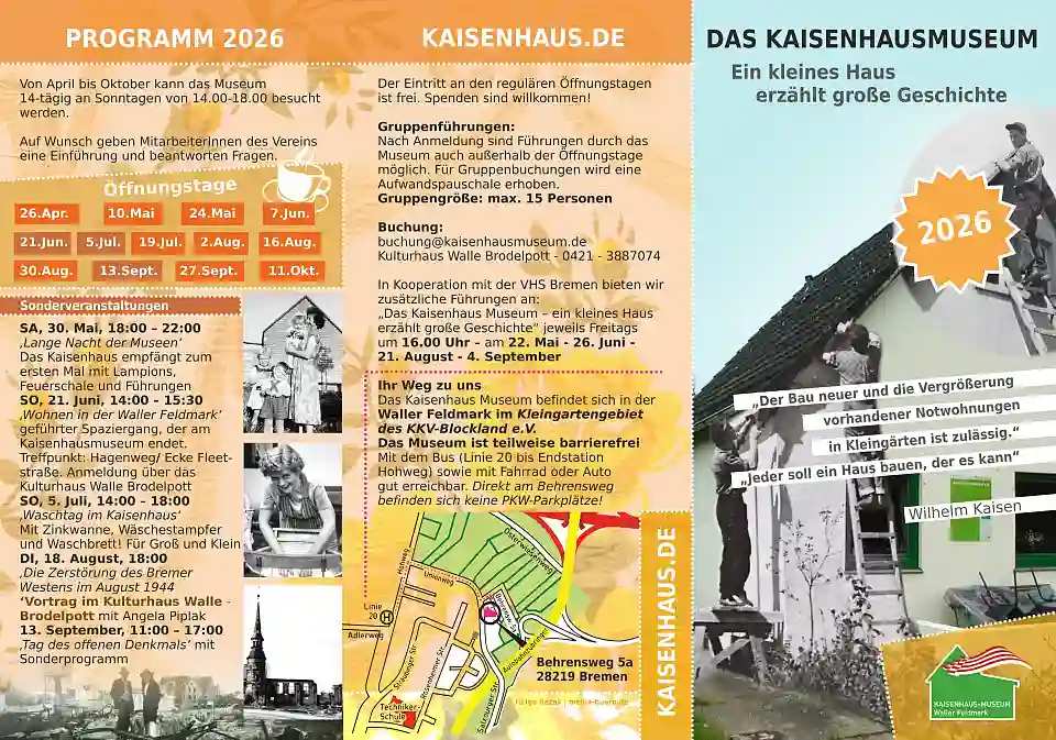Veranstaltungen im Kaisenhaus 2026