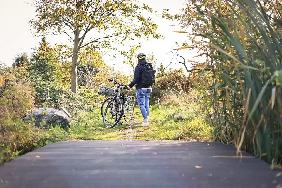Unterwegs auf dem Mentalpfad mit dem Fahrrad