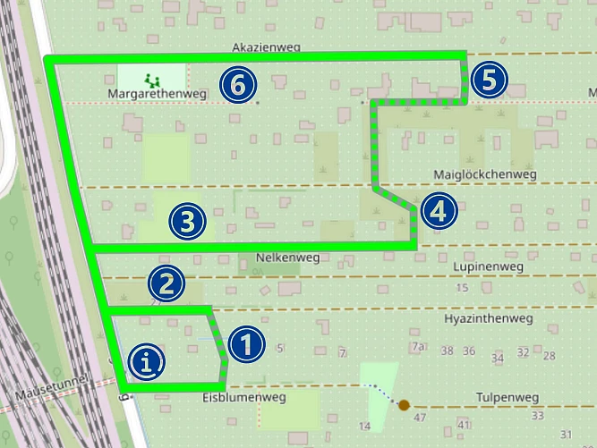 Streckenf&uuml;hrung des Metalpfades